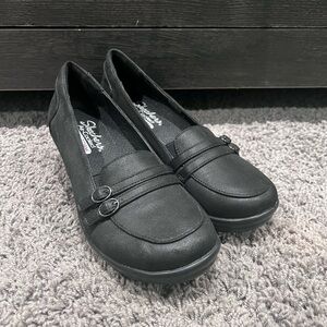 Skechers Women’s Air-Cooled Memory Foam Slip-on Wedge Shoes